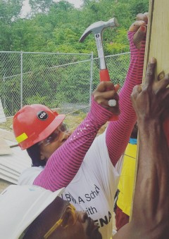 Serena Williams with Hammer
